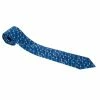 Hermes Parade Navy Blue Horse Printed Silk Twill Tie For Men