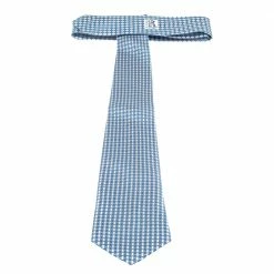 Hermes Hermès Blue And White H Print Silk Twill Tie For Men -Deals Hermes Store luxury men hermes new accessories p278470 002