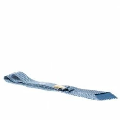 Hermes Hermès Blue And White H Print Silk Twill Tie For Men -Deals Hermes Store luxury men hermes new accessories p278470 004