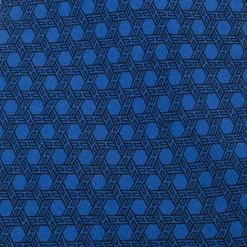 Hermes Blue Hexagon 'H' Print Silk Tie For Men -Deals Hermes Store luxury men hermes new accessories p28957 004