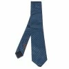 Hermes Marine Blue H Pearl Pattern Heavy Silk Tie For Men -Deals Hermes Store luxury men hermes new accessories p320695 002