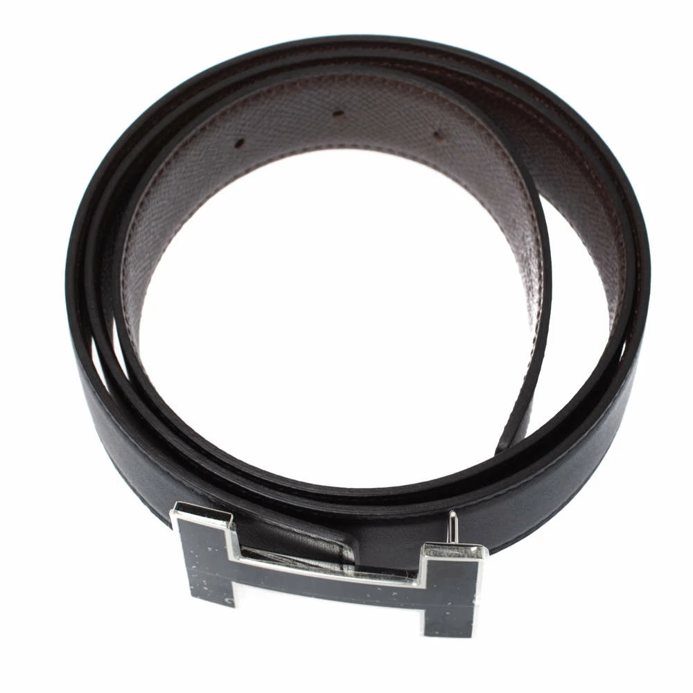 Hermes Noir/Chocolat Quizz Belt 85 CM For Men 5 Hermes Noir/Chocolat Quizz Belt 85 CM For Men - Image 3
