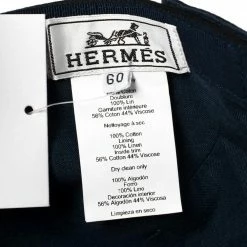 Hermes Hermés Black H Odyssey Embroidered Cotton Nevada Cap Size 60 For Men -Deals Hermes Store luxury men hermes new accessories p421159 009
