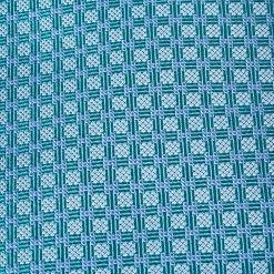 Hermes Turquoise Blue Geometric Pattern Silk Jacquard Tie For Men -Deals Hermes Store luxury men hermes new accessories p468241 001