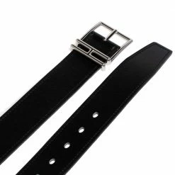 Hermes Noir/Etain Box And Togo Leather Nathan Reversible Belt 100 CM For Men -Deals Hermes Store luxury men hermes new accessories p474600 005