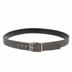 Hermes Noir/Etain Box And Togo Leather Nathan Reversible Belt 100 CM For Men -Deals Hermes Store luxury men hermes new accessories p474600 1628397597 009