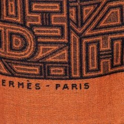 Hermes Orange Tinos Cashmere & Silk Muffler For Men 9 Hermes Orange Tinos Cashmere & Silk Muffler For Men -Deals Hermes Store luxury men hermes new accessories p475127 003