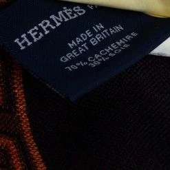 Hermes Orange Tinos Cashmere & Silk Muffler For Men 10 Hermes Orange Tinos Cashmere & Silk Muffler For Men -Deals Hermes Store luxury men hermes new accessories p475127 006