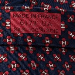 Hermes Hermès Marine Blue 7 Drone H Silk Tie For Men 13 Hermes Hermès Marine Blue 7 Drone H Silk Tie For Men -Deals Hermes Store luxury men hermes new accessories p503824 005