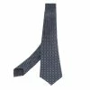 Hermes Hermès Anthracite Grey 7 H Street Silk Tie For Men