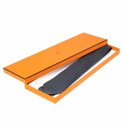 Hermes Hermès Anthracite Grey 7 H Street Silk Tie For Men -Deals Hermes Store luxury men hermes new accessories p503830 005