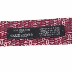 Hermes Hermès Red 7 Overboard Jacquard Silk Tie For Men -Deals Hermes Store luxury men hermes new accessories p503841 002