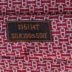 Hermes Hermès Red 7 Overboard Jacquard Silk Tie For Men -Deals Hermes Store luxury men hermes new accessories p503841 005