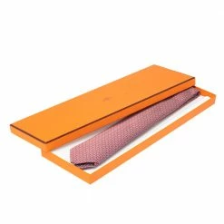 Hermes Hermès Red 7 Overboard Jacquard Silk Tie For Men -Deals Hermes Store luxury men hermes new accessories p503841 007