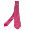 Hermes Hermès Fuchsia Pink 7 H Street Silk Tie For Men