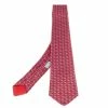 Hermes Hermès Rouge 7 H Street Silk Tie For Men