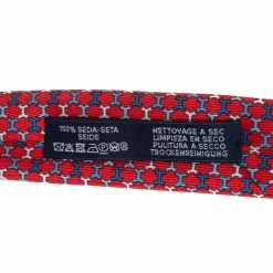 Hermes Hermès Rouge 7 H Street Silk Tie For Men -Deals Hermes Store luxury men hermes new accessories p503900 002