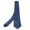 Hermes Hermès Marine Blue 7 Overboard Jacquard Silk Tie For Men