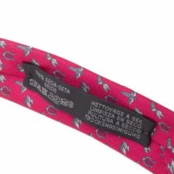 Hermes Pink 7 Flying Hermes Silk Twill Tie For Men -Deals Hermes Store luxury men hermes new accessories p503926 001