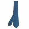 Hermes Bleu 7 H Linge Silk Twill Tie For Men