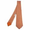 Hermes Hermès Orange 7 Sunny H Silk Tie For Men