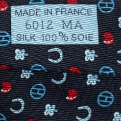 Hermes Navy Blue 7 Job Interview Silk Twill Tie For Men -Deals Hermes Store luxury men hermes new accessories p505053 006
