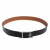 Hermes Noir/Gold Box And Togo Leather Quentin Reversible Belt 100 CM For Men -Deals Hermes Store luxury men hermes new accessories p505803 001