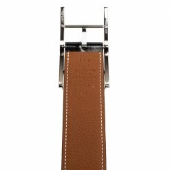 Hermes Noir/Gold Box And Togo Leather Quentin Reversible Belt 100 CM For Men -Deals Hermes Store luxury men hermes new accessories p505803 003