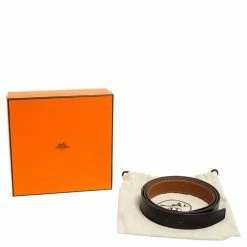 Hermes Black Box Leather Belt 120CM For Men -Deals Hermes Store luxury men hermes new accessories p521251 007