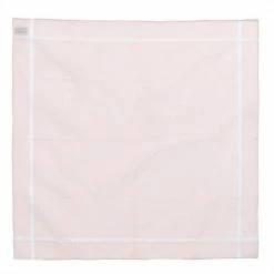 Hermes Pink D'H Cotton Jacquard Handkerchief For Men