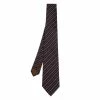 Hermes Brown Diagonal Striped Silk Jacquard Tie For Men -Deals Hermes Store luxury men hermes new accessories p614872 001