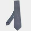 Hermes Hermès Anthracite Grey Liane Equestre Silk Tie For Men -Deals Hermes Store luxury men hermes new accessories p637713 001