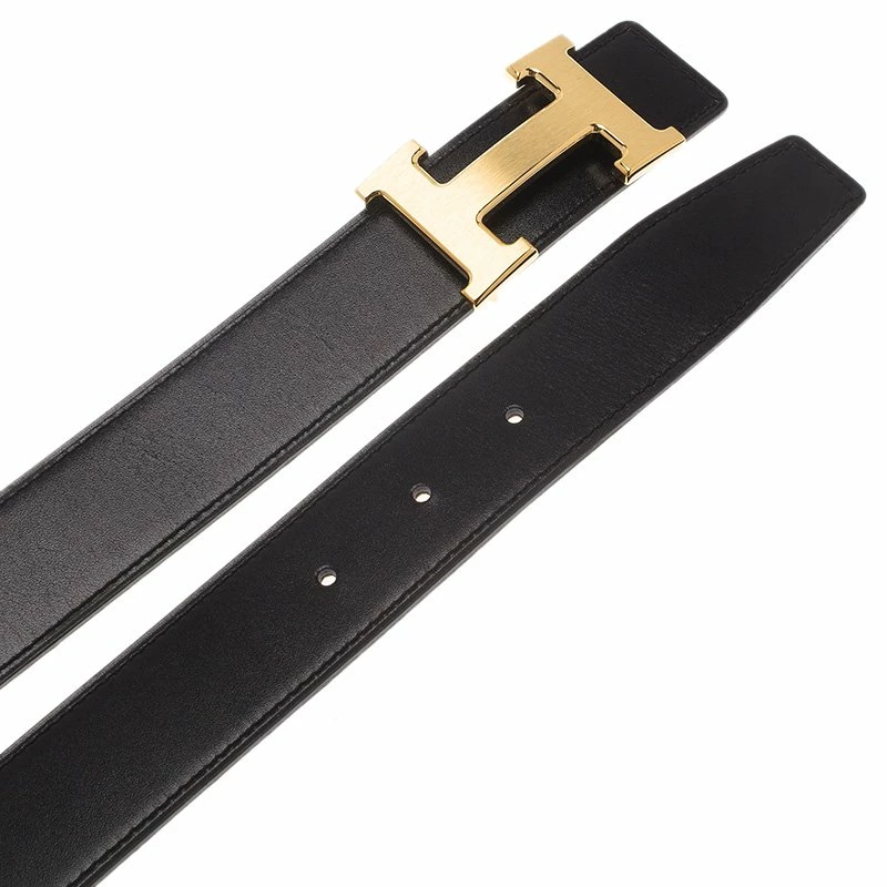 Hermes Black And Brown Leather H Buckle Reversible Belt 85 CM For Men 6 Hermes Black And Brown Leather H Buckle Reversible Belt 85 CM For Men - Image 4