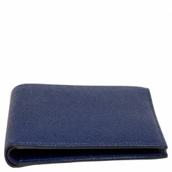 Hermes Blue Nuit Epsom Leather MC² Copernic Compact Wallet For Men -Deals Hermes Store luxury men hermes new bags p596293 007
