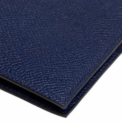 Hermes Blue Nuit Epsom Leather MC² Copernic Compact Wallet For Men -Deals Hermes Store luxury men hermes new bags p596293 009