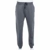 Hermes Grey Cotton & Leather Detailed Rib Knit Trimmed Joggers L For Men