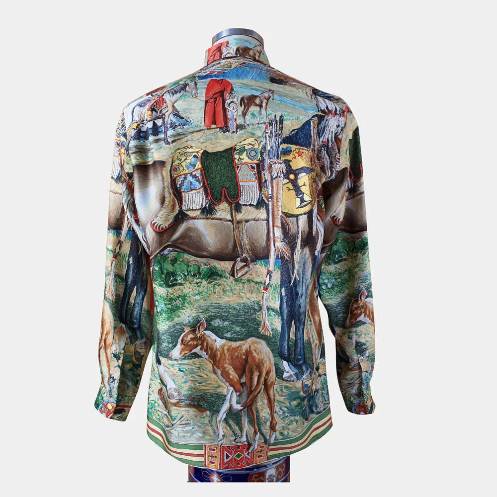 Hermes Multicolor Men's Shirt Size Tg.38 ( Collar ) For Men 5 Hermes Multicolor Men's Shirt Size Tg.38 ( Collar ) For Men - Image 3