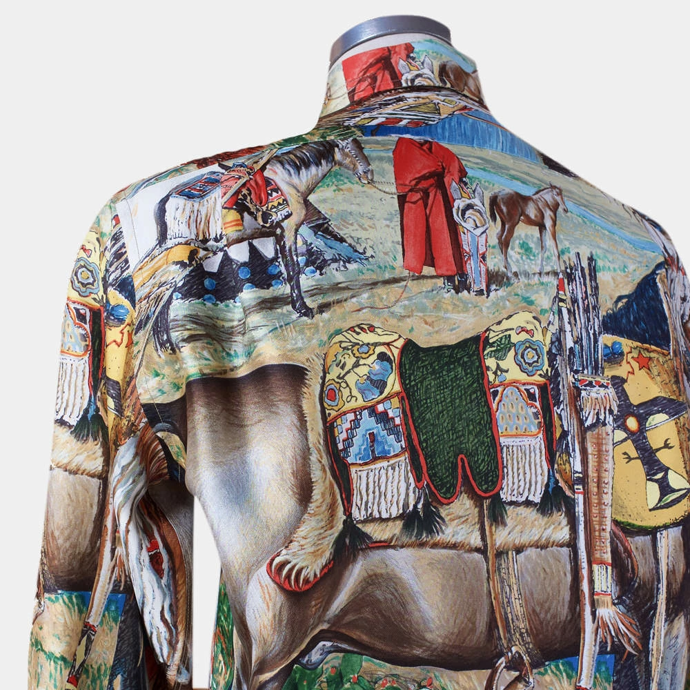 Hermes Multicolor Men's Shirt Size Tg.38 ( Collar ) For Men 6 Hermes Multicolor Men's Shirt Size Tg.38 ( Collar ) For Men - Image 4