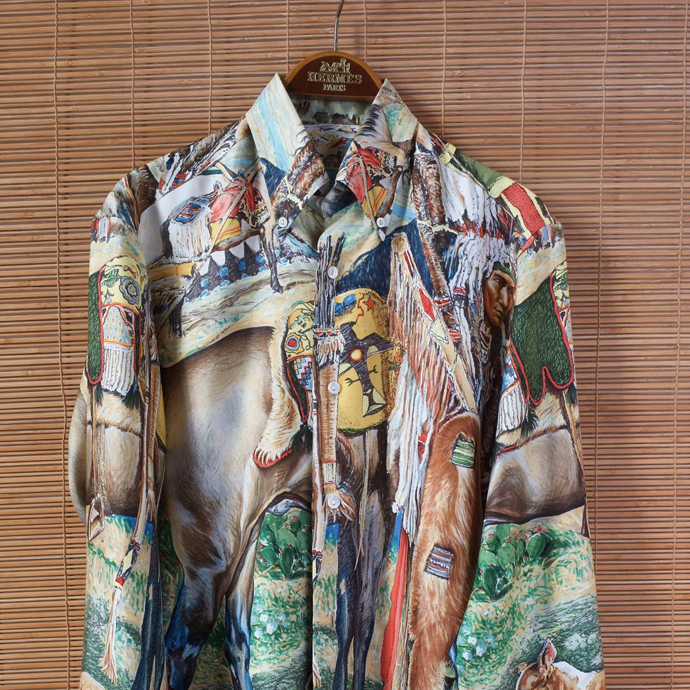 Hermes Multicolor Men's Shirt Size Tg.38 ( Collar ) For Men 7 Hermes Multicolor Men's Shirt Size Tg.38 ( Collar ) For Men - Image 5