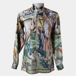 Hermes Multicolor Men's Shirt Size Tg.38 ( Collar ) For Men