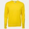 Hermes Hermès Yellow Knit Crew Neck Long Sleeve Sweater L For Men -Deals Hermes Store luxury men hermes new clothes p679473 003