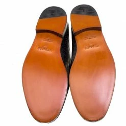 Hermes Black Alligator Leather Loafers Size 44 For Men -Deals Hermes Store luxury men hermes new shoes p104205 006