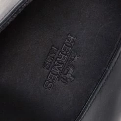 Hermes Black Leather Buckle Derby Size 43.5 For Men -Deals Hermes Store luxury men hermes new shoes p106104 0007