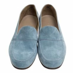 Hermes Slate Blue Suede Keep Moccasins Size 43 For Men -Deals Hermes Store luxury men hermes new shoes p106108 003