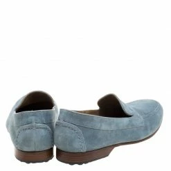 Hermes Slate Blue Suede Keep Moccasins Size 43 For Men -Deals Hermes Store luxury men hermes new shoes p106108 005