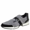 Hermes Grey/Black Knit Fabric And Leather Buckle Run Sneakers Size 43.5 For Men -Deals Hermes Store luxury men hermes new shoes p421412 002