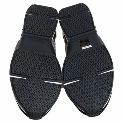 Hermes Grey/Black Knit Fabric And Leather Buckle Run Sneakers Size 43.5 For Men -Deals Hermes Store luxury men hermes new shoes p421412 007