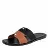 Hermes Hermés Black/Brown Leather Izmir Flat Slides Size 44 For Men 2 Hermes Hermés Black/Brown Leather Izmir Flat Slides Size 44 For Men -Deals Hermes Store luxury men hermes new shoes p428685 003