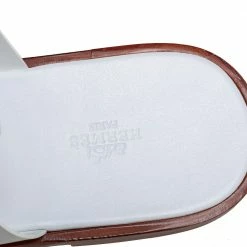Hermes White Leather Arles Mules Size 43 For Men -Deals Hermes Store luxury men hermes new shoes p486269 007