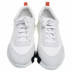 Hermes White Suede And Fabric Bouncing Sneakers Size 46 For Men -Deals Hermes Store luxury men hermes new shoes p559523 005